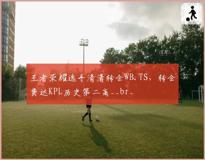王者荣耀选手清清转会WB.TS，转会费达KPL历史第二高__br_